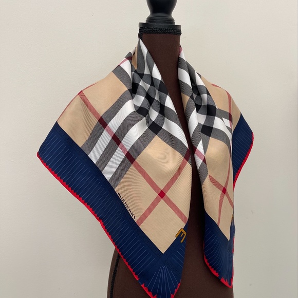 Display #4 Burberry Silk Scarf - Picture 4 of 13
